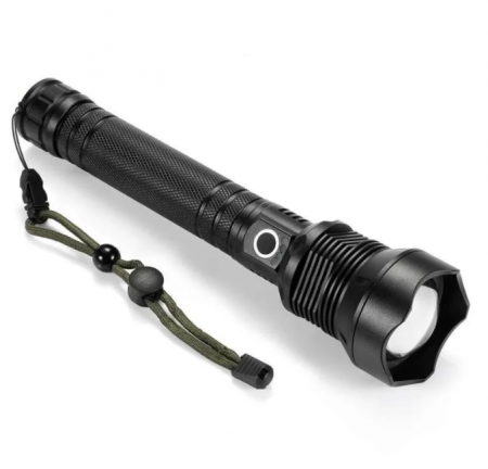 Lanterne - Lanterna profesionala metalica LED P70, incarcare USB, 2 acumulatori