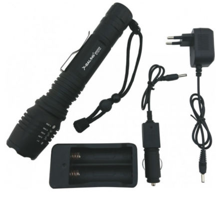 Lanterna LED profesionala P50, 2 acumulatori [1]