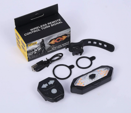 Semnalizare LED pentru Bicicleta FY-1820, Semnalizare cu semnal sonor, Telecomanda Wireless [4]