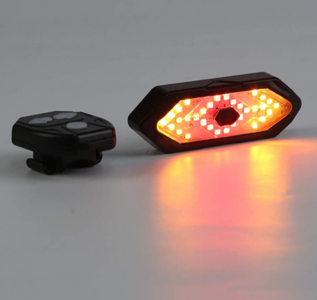 Semnalizare LED pentru Bicicleta FY-1820, Semnalizare cu semnal sonor, Telecomanda Wireless [5]