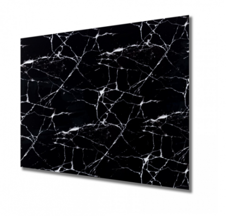 Casa si gradina - Set 10 x placi autoadezive din spuma moale pentru perete, tip marmura neagra 60x60 cm, 3.6 mp