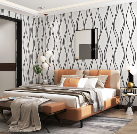 Set 10 x Placi de tapet 3D, autoadeziv/autocolant, spuma moale, design modern, pentru interior, usor de curatat, rezistent la apa, dimensiuni 68 cm x 68 cm x 0,6 cm, suprafata acoperita 4,62 m² [3]