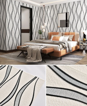 Set 10 x Placi de tapet 3D, autoadeziv/autocolant, spuma moale, design modern, pentru interior, usor de curatat, rezistent la apa, dimensiuni 68 cm x 68 cm x 0,6 cm, suprafata acoperita 4,62 m² [2]