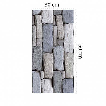 Set 10 x tapet autoadeziv decorativ BZRSH, spuma moale, lavabil, adeziv puternic, usor de montat, suprafata acoperire 1.8 mp, 30x60 cm, 1.7mm grosime [6]