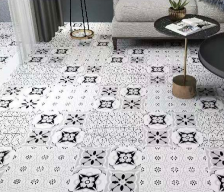 Set 12 placi decorative autoadezive din vinil, 30x30 cm, antiderapante, rezistente la apa, pentru pardoseala sau pereti [2]