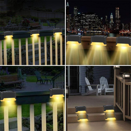 Set lampi solare cu senzor de lumina pentru scari, gard sau balustrada [5]
