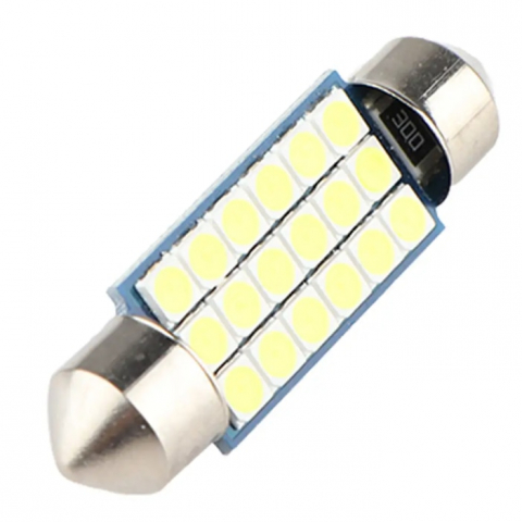 Set 2 Becuri auto LED, C5W Sofit, 18 LED SMD, Canbus fara eroare 39 mm, BZRSH [1]