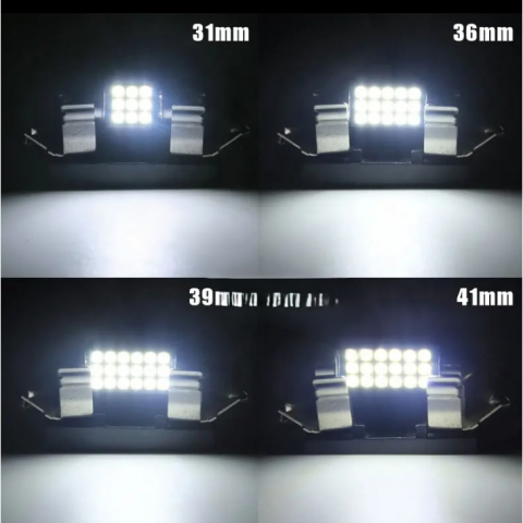 Set 2 Becuri auto LED, C5W Sofit, 9 LED SMD, Canbus fara eroare 31 mm, BZRSH [3]