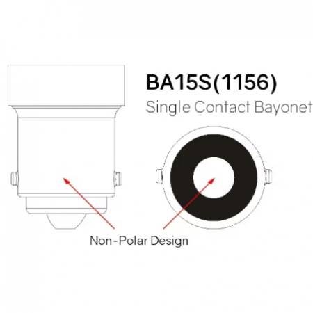 Set 2 becuri auto LED cu lupa 1156/BA15S P21W, BZRSH®, cu 27 de LED-uri, Alb rece, 6000K [4]
