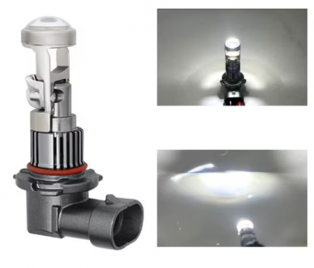 Set 2 becuri auto LED cu lupa, H11, 150W, 12V, 6500K, Canbus, fara eroare, +300%, BZRSH [1]