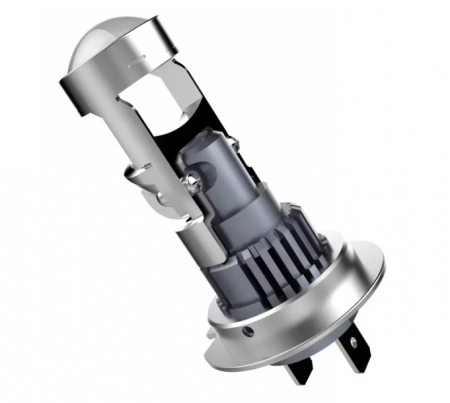 Set 2 becuri auto LED cu lupa, H7, 150W, 12V, 6500K, Canbus, fara eroare, +300%, BZRSH [2]