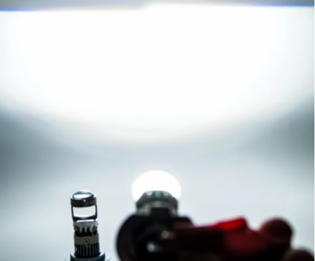 Set 2 Becuri LED H7 cu Lupa, BZRSH, 220W, 12V, 30000 Lm, 89 x 33 mm, fara eroare [1]