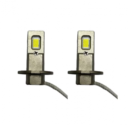 Auto - Set 2 becuri auto LED H3, mini, BZRSH, 120W, 12V, 6000K