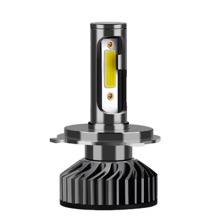Set 2 becuri auto LED H4 COBS, 100W, BZRSH, lumina alb-rece, 12.000 lumeni, 12V, 6000K [3]