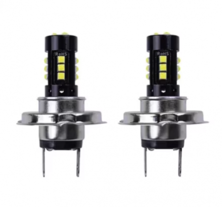 Auto - Set 2 becuri auto LED H7, 12V, 15 LED SMD, 80W/set, Lumina alba 6000K, BZRSH, 8000Lm