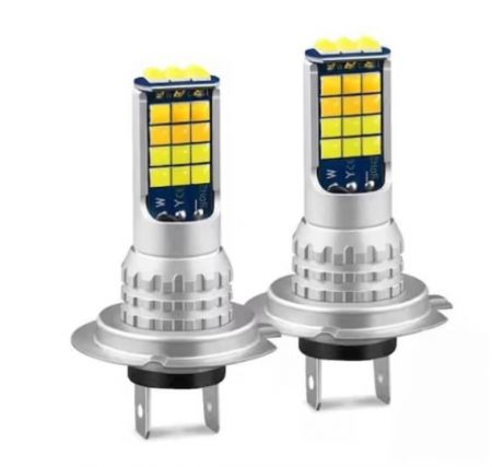 Auto - Set 2 Becuri Auto Led H7, 45W/bec, 30 SMD, 6000K, 8500Lm, 12V