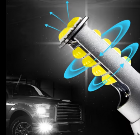 Set 2 Becuri Auto Led H7, 45W/bec, 30 SMD, 6000K, 8500Lm, BZRSH, 12V [3]