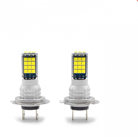 Set 2 Becuri Auto Led H7, 45W/bec, 30 SMD, 6000K, 8500Lm, BZRSH, 12V [2]