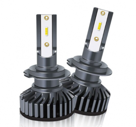 Auto - Set 2 becuri auto LED H7 COBS, 100W, lumina alb-rece, 12V, 12.000 lumeni, BZRSH, 6000K