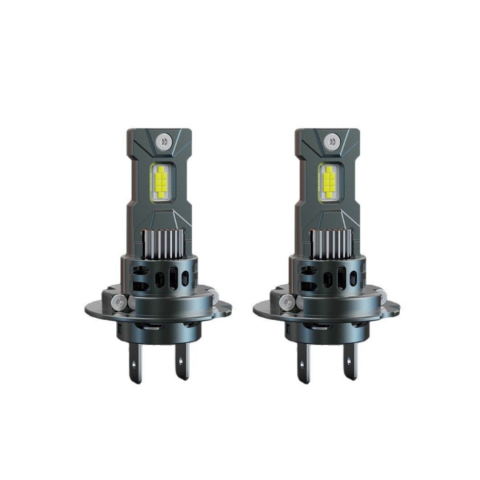 Auto - Set 2 becuri auto LED mini H7, 150W, 6000K, 19000 lumeni, Canbus, 9-16V, BZRSH, Super CSP, lumina alb-rece, fara eroare de bec ars