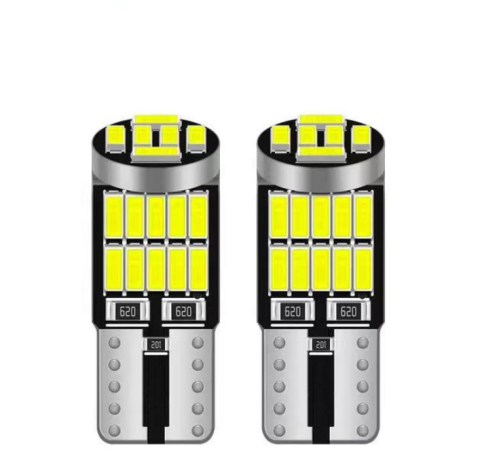 Auto - Set 2 Becuri auto led T10 W5W, 12 V, 26 LED SMD 4014 ,  lumina alba, BZRSH, pentru pozitie, plafoniera, portbagaj, semnalizare, lumini oglinda, lumini ambientale