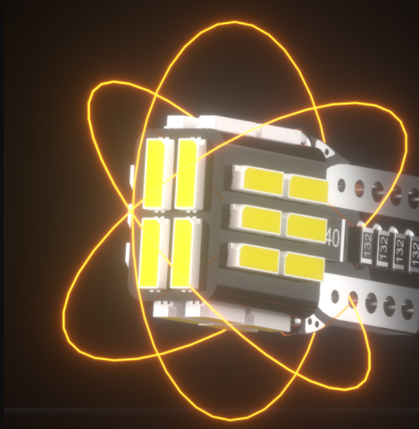 Set 2 Becuri auto led T10 W5W, 12 V, 24 LED SMD 4014 , canbus fara eroare, lumina alba, BZRSH, pentru pozitie, plafoniera, portbagaj, semnalizare, lumini oglinda, lumini ambientale [3]