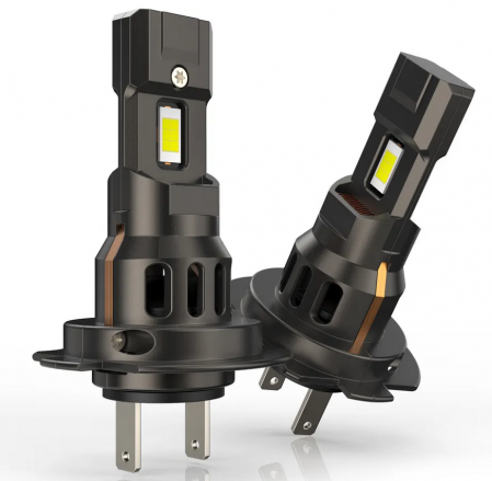 Auto - Set 2 becuri H7 LED mini, 100W, 10000LM, Canbus, K7, fara eroare
