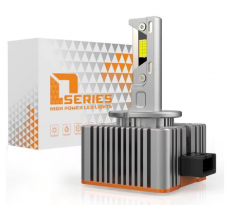 Set 2 Becuri LED auto D1S, conversie xenon, Canbus, ventilator racire, 120W 21000LM 6000K, BZRSH, fara eroare [3]