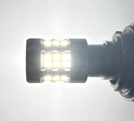 Set 2 Becuri LED BZRSH® Canbus T20, 50W, W21W, WY21W, 7443, 30 LED-uri Marsarier, Pozitii Semnalizare, Frana, alb, 6500K, fara eroare [4]
