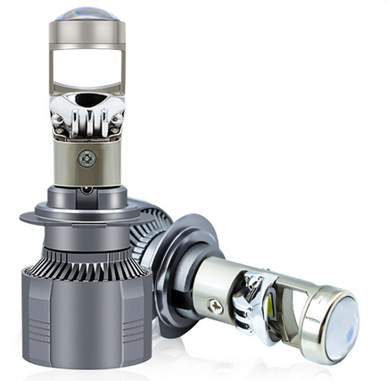 Set 2 Becuri LED cu Lupa, 220W, 12V, 30000 Lm, 5700K [7]