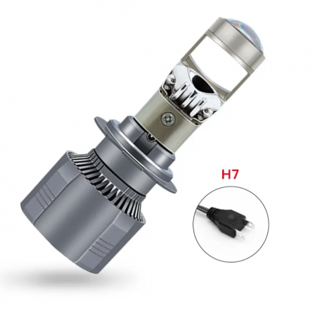 Set 2 Becuri LED cu Lupa, 220W, 12V, 30000 Lm, 5700K [4]
