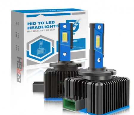 Set 2 becuri LED D1S, BZRSH, Canbus 100%, conversie HID to LED, plug and play 35W/Bec, 10000LM, 6500k [1]