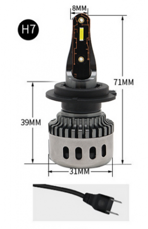 Set 2 becuri LED F10, SuperLED, 120W, 9000Lm [5]