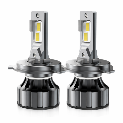 Becuri LED H4 - Set 2 Becuri LED H4 BZRSH 120W CANBUS, 12.000 lm - Montaj rapid plug&play, fara eroare, lumina puternica faza scurta si lunga