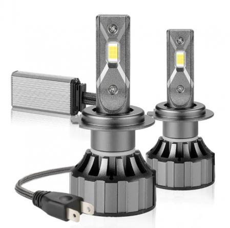 Auto - Set 2 becuri LED H7, 180W, 6000K, Canbus, 16000Lm