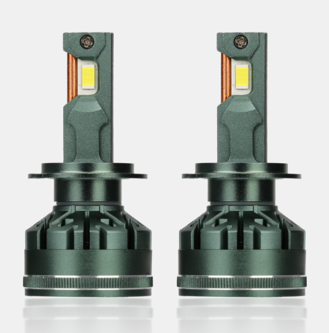 Iluminare Auto LED - Set 2 Becuri LED H7 V45 Pro — 120W, 18000 Lumeni (9000lm/bec), Chip CSP 3570, Canbus Anti-Eroare
