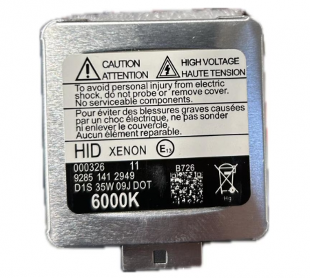 Set 2 becuri Xenon D1S, soclu metalic, 6000K, 12V, 35W, generatie noua, BZRSH [1]