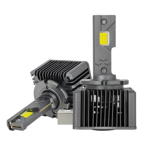 Set 2 Becuri Xenon D3S Conversie HID LED 180W, 23.000LM, Canbus Integrat, Miez Cupru, Radiator Aluminiu Premium