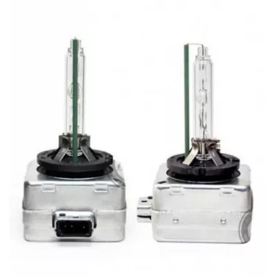Auto - Set 2 becuri Xenon D3S White auto pentru far, suport plastic, 35W, 6000K