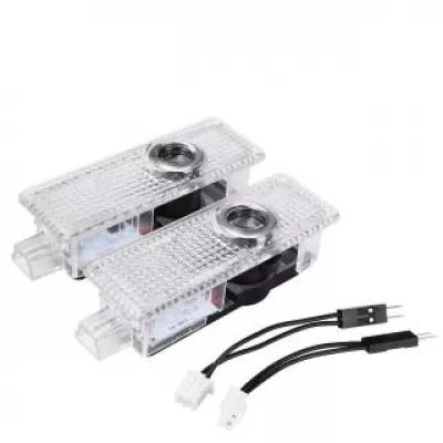 Set 2 Holograme LED cu LOGO AUDI pentru Portiere [1]