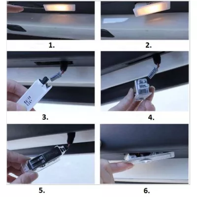 Set 2 Holograme LED cu LOGO AUDI pentru Portiere [3]