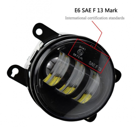 Set 2 proiectoare ceata LED Dacia, Renault, Nissan, lumina alba, diamentru 3.5" / 98mm, 30W, 12V, carcasa aluminiu, mufa H11, BZRSH [2]