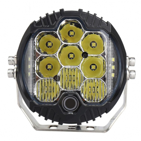 Set 2 Proiectoare LED auto Off-Road 230W, 12V-80V, lumina alb-galbena, BZRSH [2]