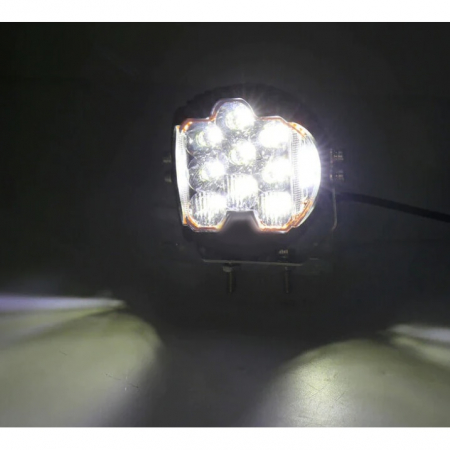 Set 2 Proiectoare LED auto Off-Road 230W, 12V-80V, lumina alb-galbena, BZRSH [3]