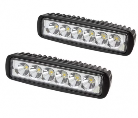 Auto - Set 2 Proiectoare LED Auto Offroad 18W, 12V-24V, 1320 Lumeni, 16 cm, BZRSH