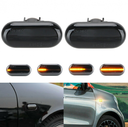 Set 2 Semnalizari Dinamice LED Renault Clio Laguna Megane Nissan Opel [3]