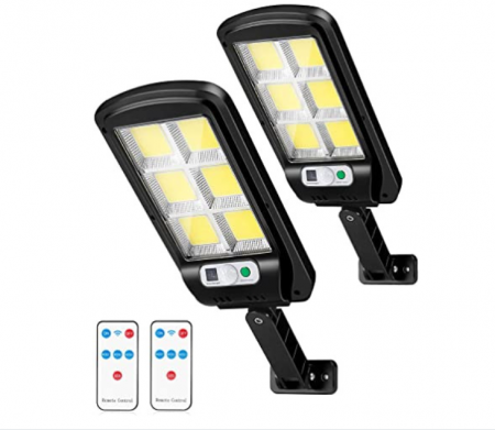 Iluminat - Set 2 x Lampi solare 120 LED, telecomanda