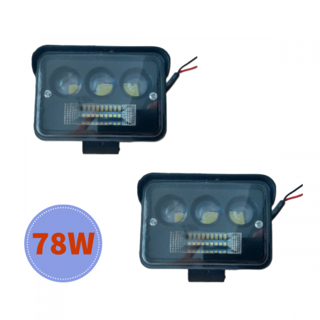 Auto - Set 2 x Proiector auto LED off road, 78W, 3200LM