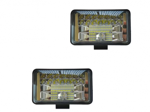 Auto - Set 2 x Proiector led auto Off Road 126W, 9-32V, 2 faze, 10800 lumeni, 6500K, COMBO Flood 60° / Spot 30°