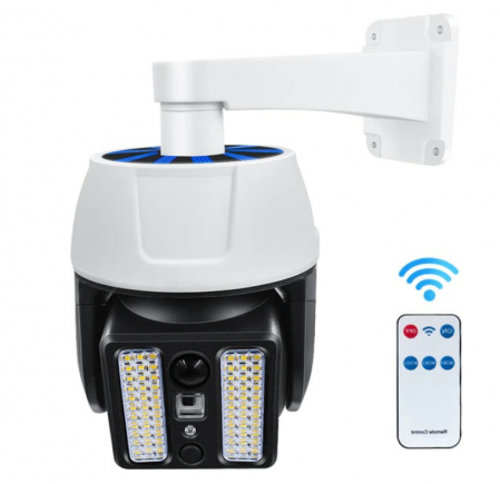 Lampi solare - Set 2x Camera solara falsa 66LED
